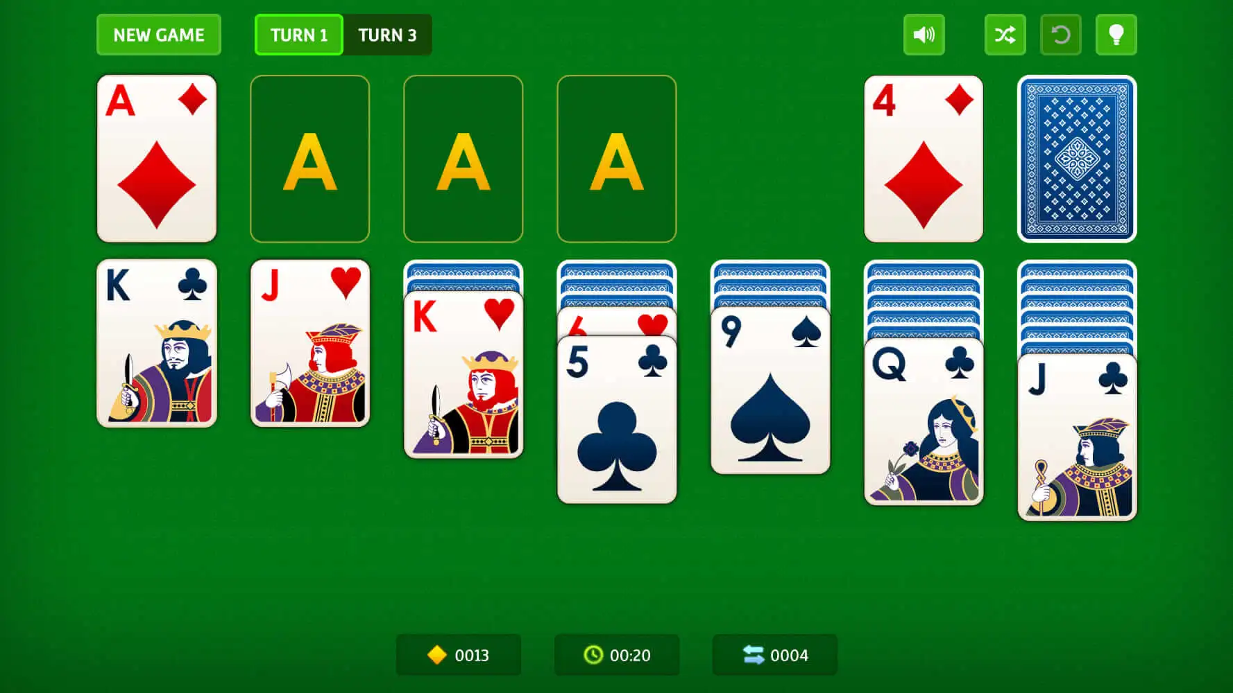 klondike solitaire screenshot